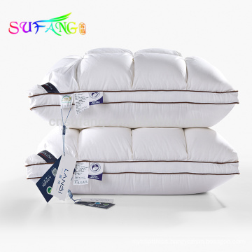 Hotel linen/Cheap wholesale hot sale textile 5 star hotel 100% cotton pillows hotel sleeping cotton filling pillow